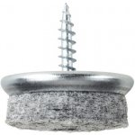 Walteco Filcový kluzák s vrutem, průměr 24mm, šedý, 4ks , 84990 – Hledejceny.cz