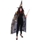 Karnevalový kostým RAPPA Čarodějnický plášť s kloboukem a pavučinou /Halloween