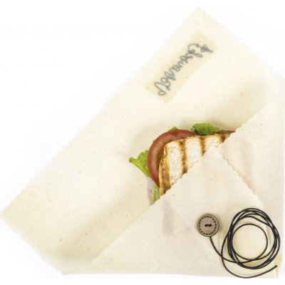 VOBROUSEK VÝLETNÍK - voskovaný ubrousek s knoflíkem (28x28 cm) Barevné provedení: Bez potisku – Zboží Dáma