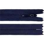Spirálový zip skrytý YKK No 4 délka 60 cm, střední, 919 modrá tmavá – Hledejceny.cz
