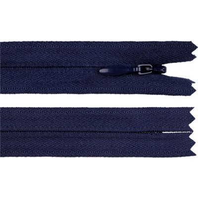 Spirálový zip skrytý YKK No 4 délka 60 cm, střední, 919 modrá tmavá – Hledejceny.cz