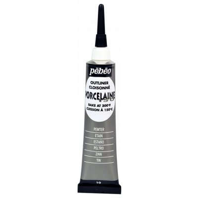 Pébéo Konturovací barva na porcelán Porcelaine 150 20 ml 10 Pewter – Zboží Mobilmania