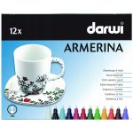 Darwi Armerina fixy na porcelán bez vypalování sada 12 x 6ml 2mm – Zboží Dáma