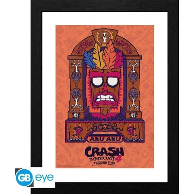 Crash Bandicoot Zarámovaný plakát - Aku Aku – Zboží Mobilmania