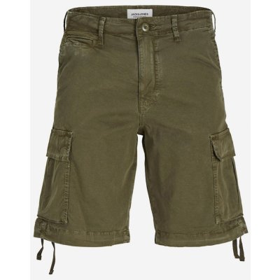 Jack & Jones Khaki pánské cargo kraťasy Cole