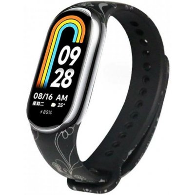 Xiaomi Stříbrné květiny - Mi Smart Band 8/9/10 náhradní náramek MBSCZ-8STK – Hledejceny.cz