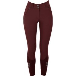 Equestrian Stockholm Rajtky Elite Merlot s gripem na kolenou dámské deep red