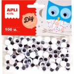 Apli Pohyblivé oči samolepicí 10 mm černá 100 ks – Zboží Mobilmania