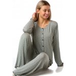 pro ženy šedé s bílými srdíčky a puntíky pro plnoštíhlé 1D1759 šedá – Zboží Mobilmania