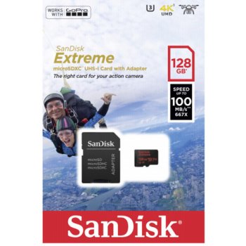 SanDisk microSDXC 128 GB UHS-I U3 SDSQXAF-128G-GN6AA