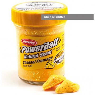 Berkley Natural Glitter Trout Bait Garlic 50g Paste Golden
