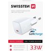 Baterie pro bezdrátové telefony Swissten mini síťový adaptér gan usb-c 33w power delivery