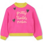 Billieblush svetr Pretty neonově růžový – Zboží Dáma
