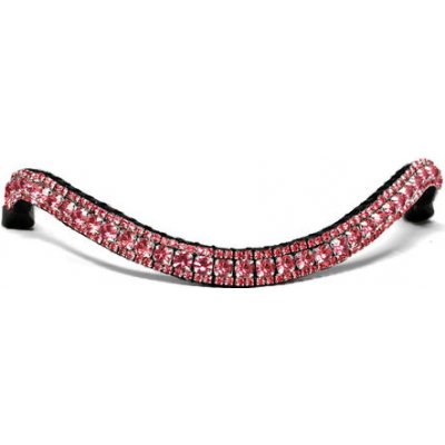 Blingyourhorse Třpytivá čelenka na uzdečku růžová SUBTILE Černá – Zboží Dáma