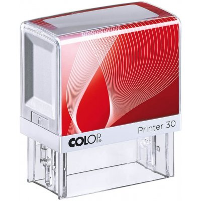 COLOP Samonamáčecí razítko Printer 30 Barva strojku: ČERVENÁ, Barva inkoustu: ČERNÁ – Zboží Dáma