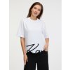 Dámská Trička KARL LAGERFELD KARL SIGNATURE HEM T-SHIRT bílá