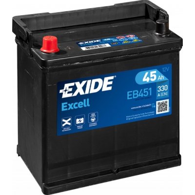 Exide Excell 12V 45Ah 330A EB451 – Hledejceny.cz