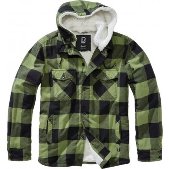 Brandit Lumberjacket Hooded černá olivová