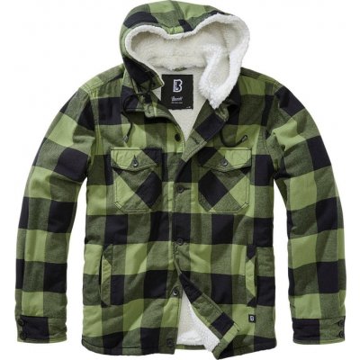 Brandit Lumberjacket Hooded černá olivová – Zboží Mobilmania