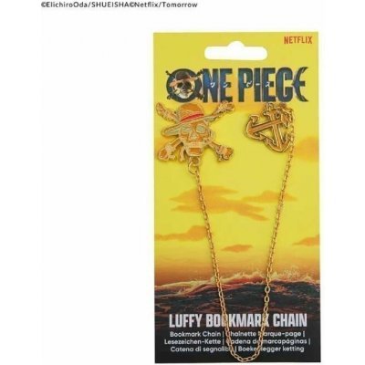 Cinereplicas Záložka s řetízkem a lebkou Luffyho, One Piece – Hledejceny.cz
