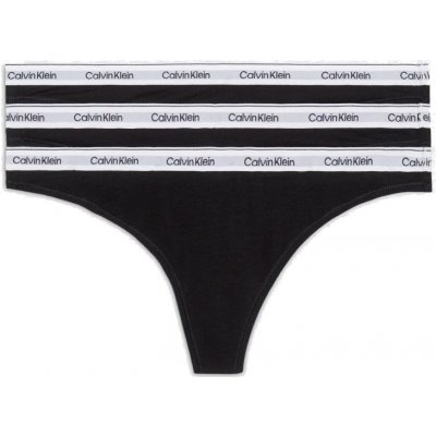 Calvin Klein 3 PACK dámská tanga QD5209EUB1 černá – Zboží Mobilmania