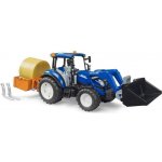 Bruder 2187 New Holland T5.120 s čelním nakladačem, sklápěcím boxem a vidlemi – Zboží Dáma