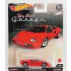 Sběratelský model Mattel hot wheels Lamborghini Countach Lp 5000 Quattrovalvole Jay Leno's Garage Red 1:64