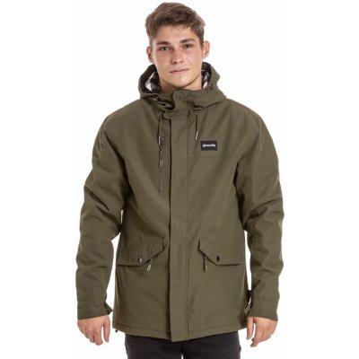 Meatfly pánská zimní bunda Nils Parka Army Green – Zboží Mobilmania