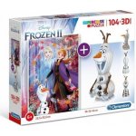 Clementoni Supercolors 3D model Frozen 104 dílků – Sleviste.cz