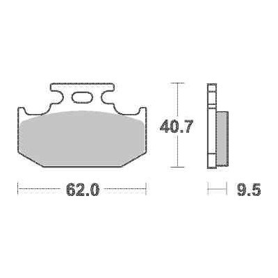 Brzdové destičky SBS zadní SUZUKI DR 350 SE rok 90-99 | Zboží Auto