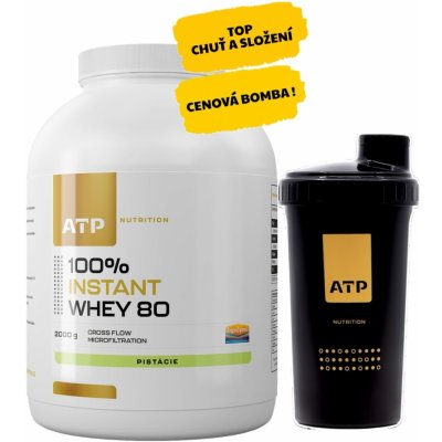 AKCE ATP 100% Instant Whey 80 CFM 2000 g + ZDARMA Šejkr 700 ml – Sleviste.cz