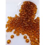 Rokajl Preciosa 6/0 - transparentní medově hnědá - 1 g – Zboží Dáma
