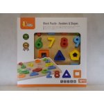 Viga dřevěná vkládačka čísla a tvary – Sleviste.cz