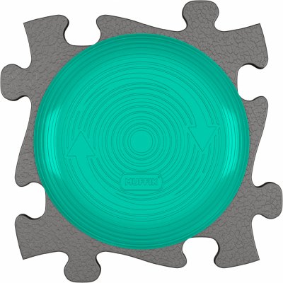 MUFFIK Set aktivních podložek Rotana Šedá/tyrkys MFK-072-4 – Zboží Dáma