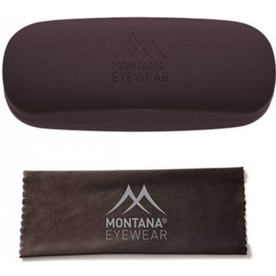 Montana pevné kovové pouzdro na brýle + mikroutěrka hnědé Montana MC1A-MNT – Zboží Mobilmania
