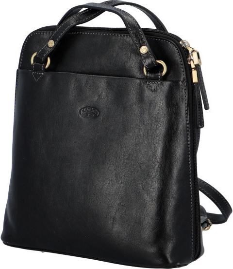 Katana Luxusní kožený kabelko batoh 2 v 1 deluxe černý
