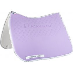 Acavallo podsedlová dečka Lycra & Bamboo Silicone grip fialová bílá