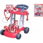 Mikro Trading Vozík doktorský 37x31x37,5 cm červený s doplňky – Zboží Dáma