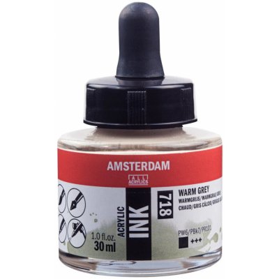 Amsterdam Acrylic Ink 718 Warm Grey 30 ml