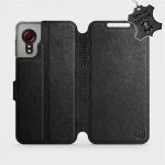 Pouzdro Mobiwear Luxusní kožené flip Samsung Galaxy Xcover 5 - Černé - L_BLS černé Leather – Zboží Mobilmania