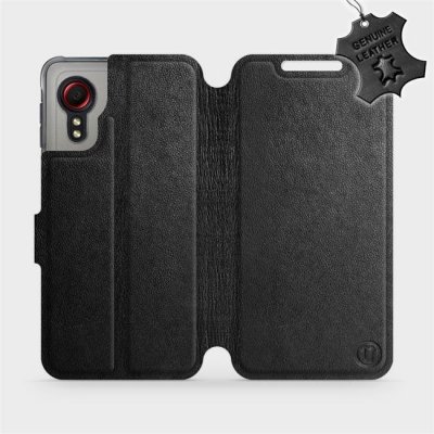 Pouzdro Mobiwear Luxusní kožené flip Samsung Galaxy Xcover 5 - Černé - L_BLS černé Leather – Zboží Mobilmania