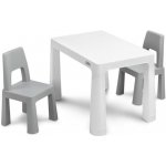 Toyz Dětský stůl Monti + 2 židle šedý – Zboží Dáma