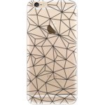Pouzdro iSaprio Abstract Triangles 03 iPhone 6/6S černé – Hledejceny.cz