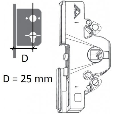 ROTO NX Skříň převodu 25 mm – Hledejceny.cz