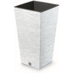 Prosperplast Květináč FURU SQUARE 29,5 cm bílý – Zboží Dáma
