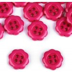 Knoflík plastový 12mm květ pink růžový – Zboží Mobilmania