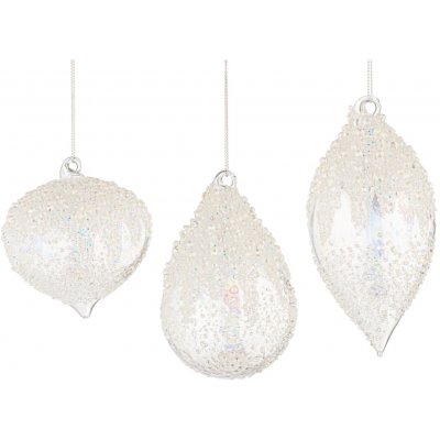Bizzotto Set šesti průhledných vánočních ozdob Wink Ø7/8 cm – Hledejceny.cz