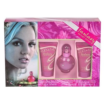 Britney Spears Fantasy sada EDP 30 ml + sprchový gel 50 ml + tělový krém 50 ml pro ženy dárková sada