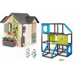 Smoby Set domeček pro zahradníka s prolézačkou s lezeckými stěnami Frame Kraxxl Garden House – Hledejceny.cz