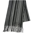 Šála Lonsdale College 2 Scarf Black Stripe